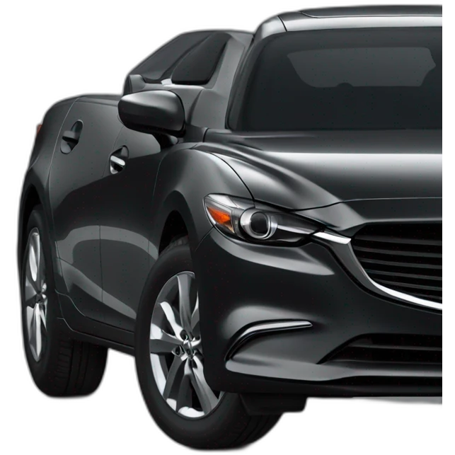 black Mazda 6 emoji