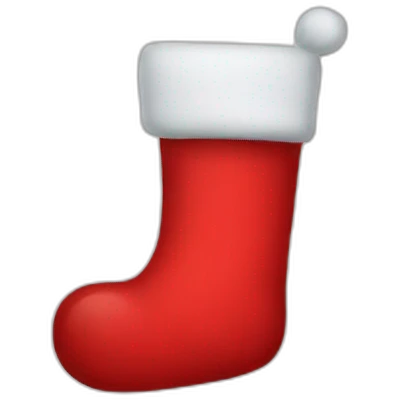 Christmas stocking red emoji
