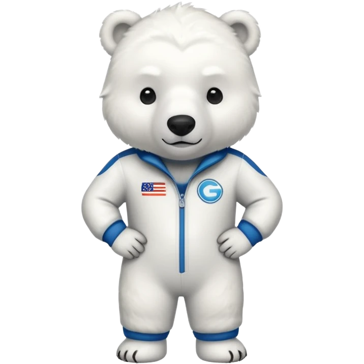 polar bear f1 driver  emoji