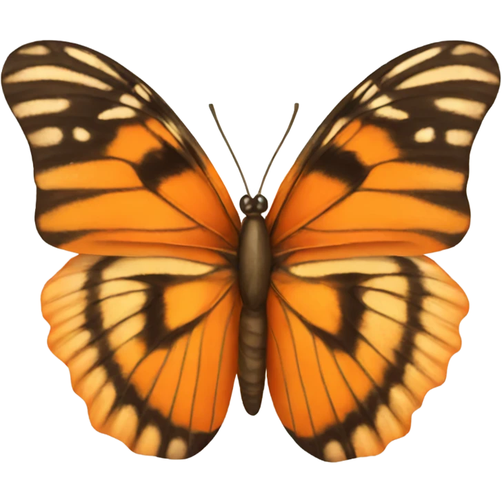 Orange butterfly emoji