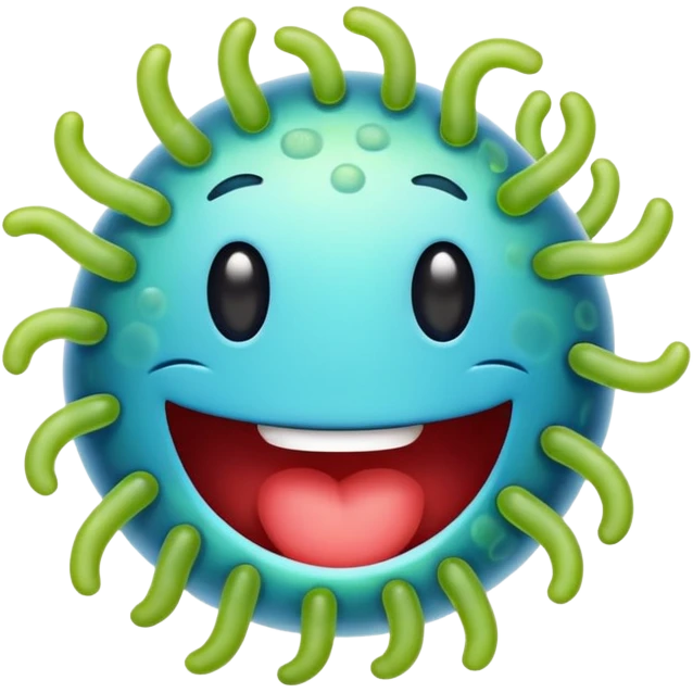 Happy bacteria emoji emoji