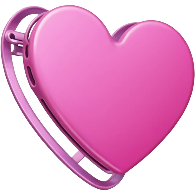 Pink Hair clip emoji