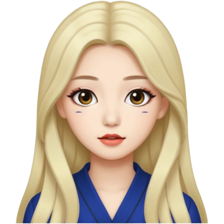 portrait of woman, Kpop style emoji