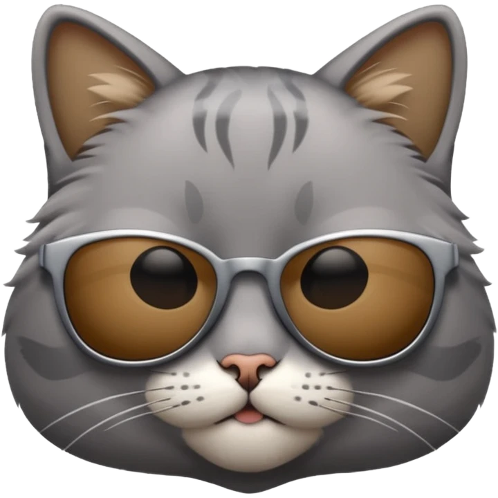 Cat wearing sunglasses emoji