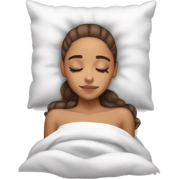 Ariana Grande sleeping emoji
