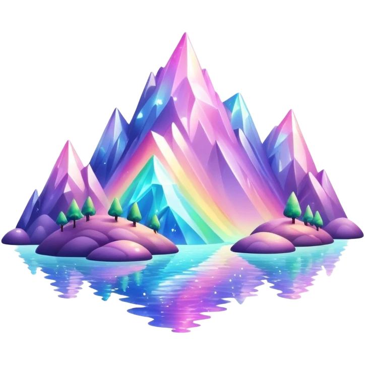 Iridescent glistening glossy sparkly shiny glittery scenery  emoji