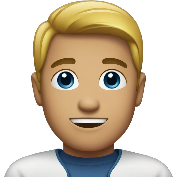 M emoji with blue background  emoji