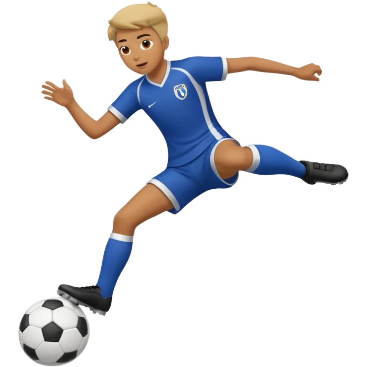 Bicycle kick in soccer  emoji