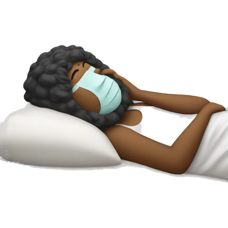 Resting with mask on emoji