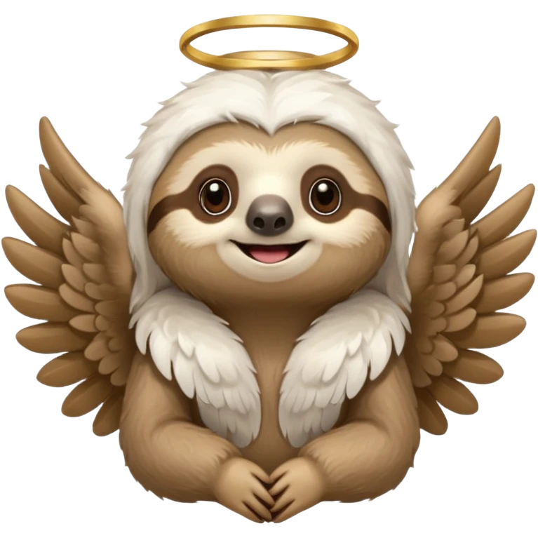 sloth angel emoji