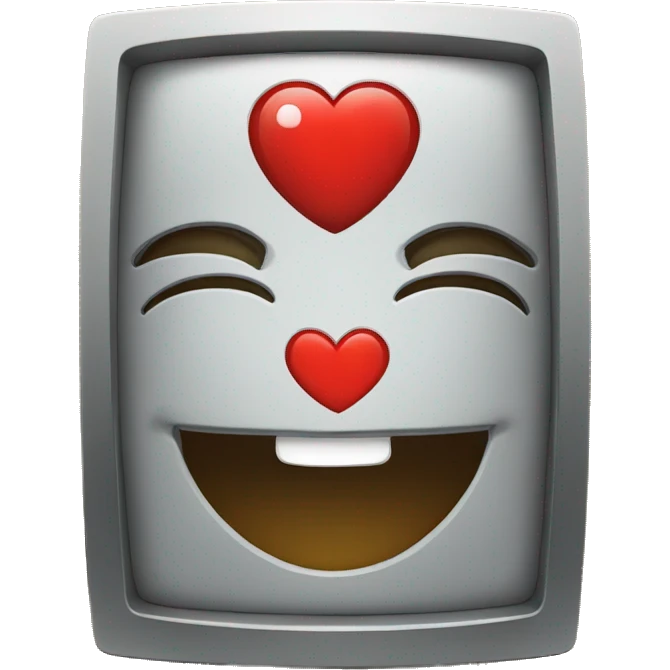 The slot with a heart, smiling. emoji