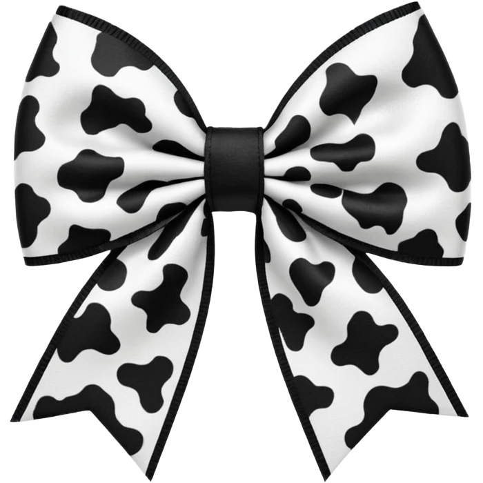 cow print bow emoji