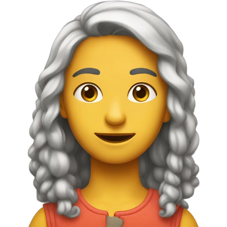 Йога девочка в желтой форме  emoji