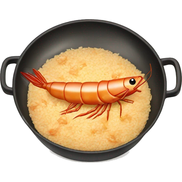 a shrimp frying rice  emoji