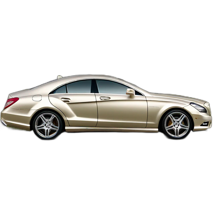 Mercedes CLS w219 color champagne side view emoji