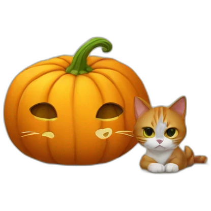 pumpkin cat emoji