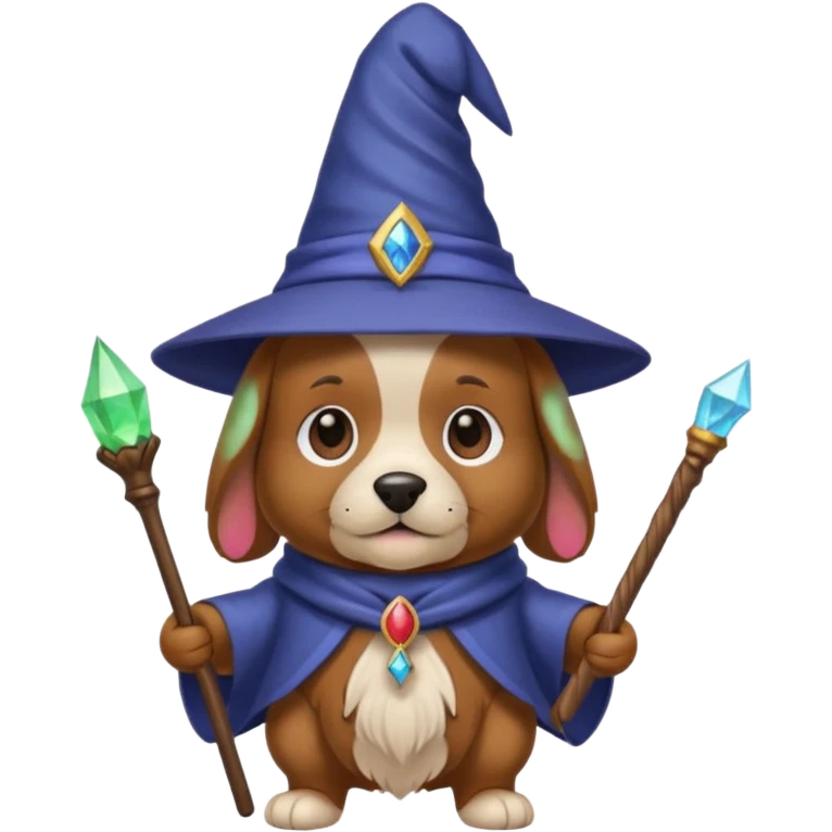 Dog wizard emoji