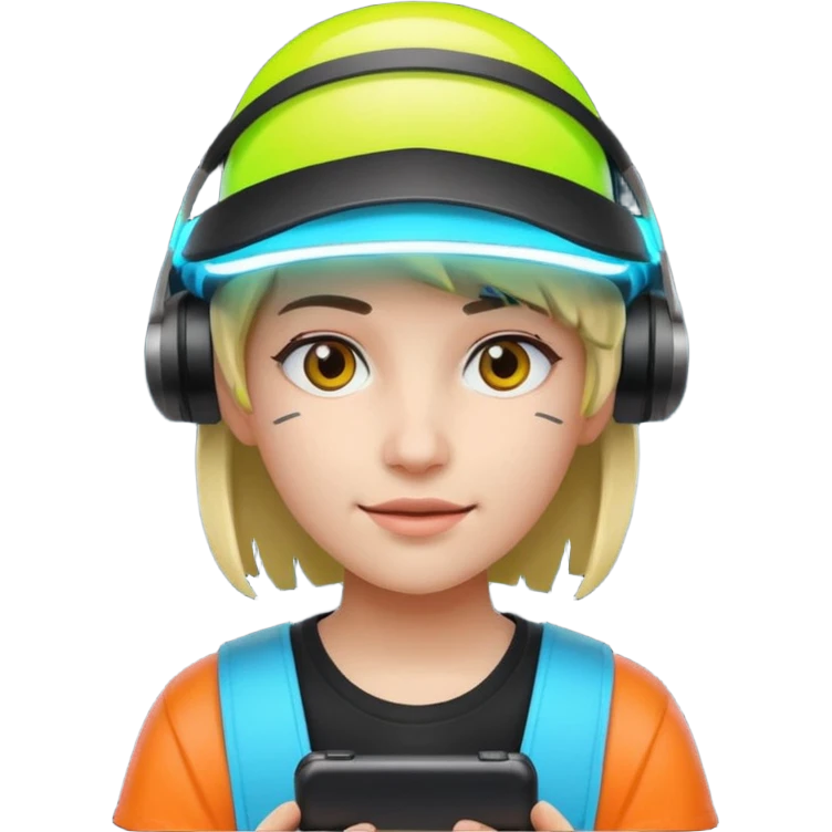 Neon Visor Gamer emoji