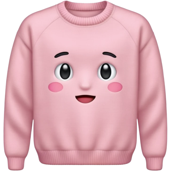 very very light pink sweater emoji