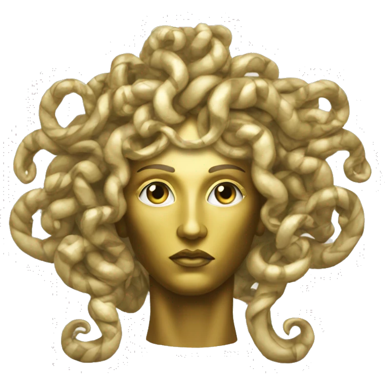 golden versace gorgon medusa emoji