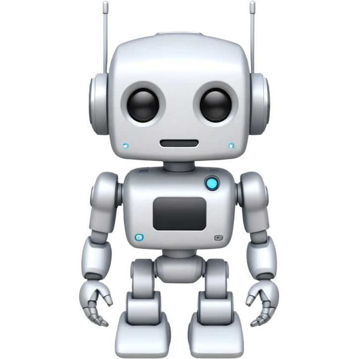 robot old cartoon simple kid toy white innocent funny gudget chatGPT adorable emoji