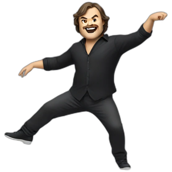 Jack Black dancing emoji