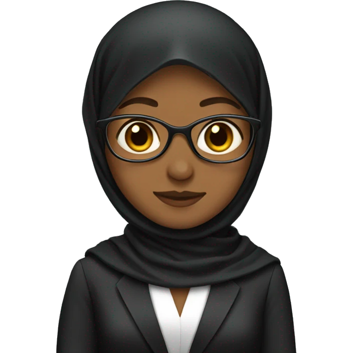 Lawyer wear hijab emoji
