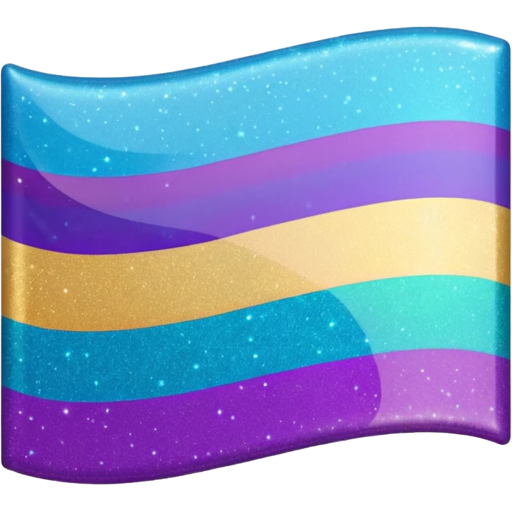 glitter cian and purple lgbtq emoji