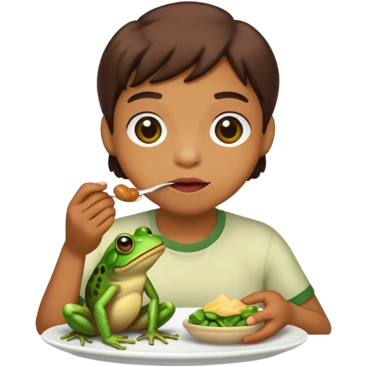 Eating Frog emoji