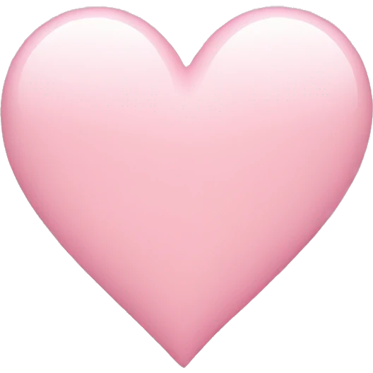 light pink heart emoji