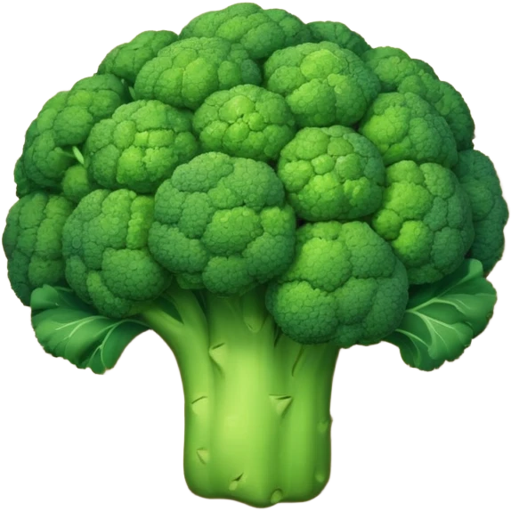 Pebbles of broccoli on table emoji