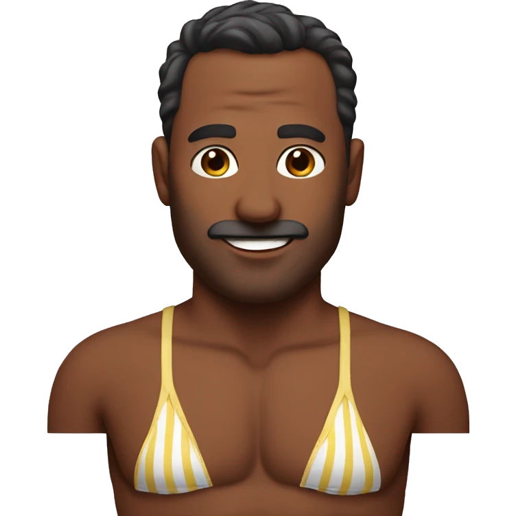 Dad in a bikini emoji