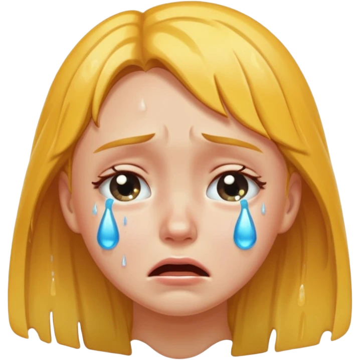 Ağlayan kız emoji