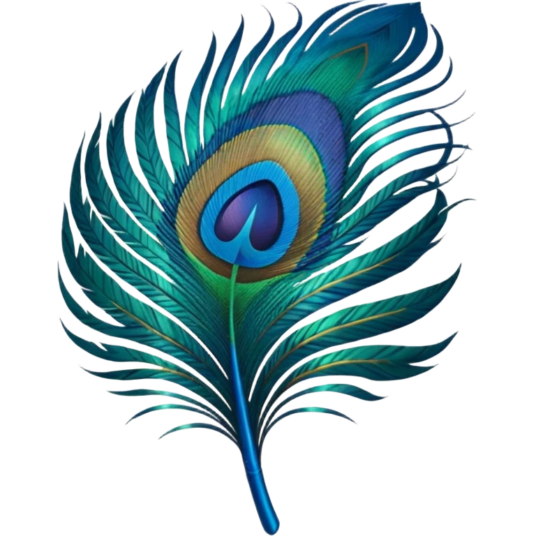 Peacock feather emoji