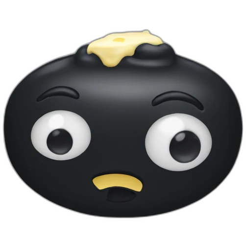 Butter that is dark with eyes emoji