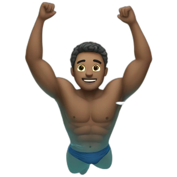 man swimming emoji