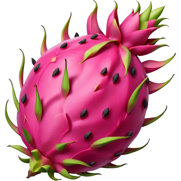 Dragon fruit emoji not spiny outside of dragonfruit no seeds emoji