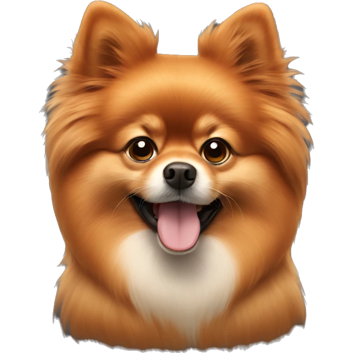 The red-haired Pomeranian emoji