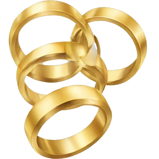 gold wedding rings emoji
