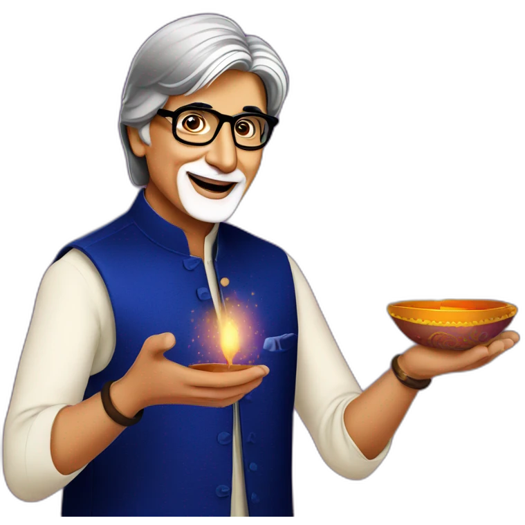 amitabh bachchan celebrating Diwali emoji