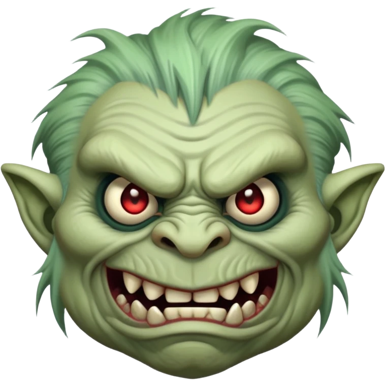 troll face, shadowrun troll, face only. emoji