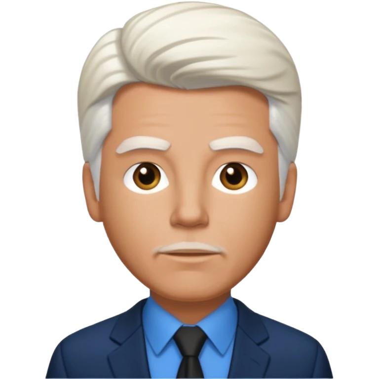 Michael McDonald with blue shirt, black suit jacket emoji