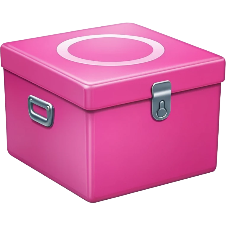 Pink vinyl box emoji