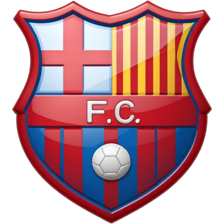 Barcelona FC Logo in heart ❤️ emoji