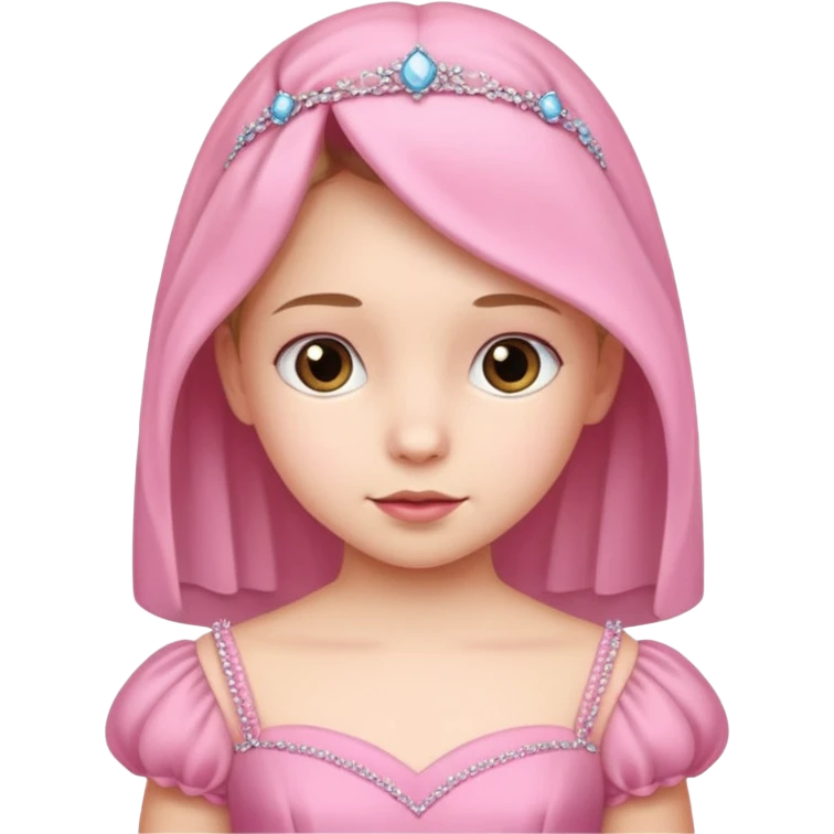 Gown in pink for kid emoji