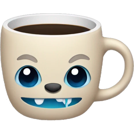 Stitch drinking coffee emoji