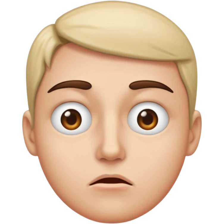 one eye twitching face emoji