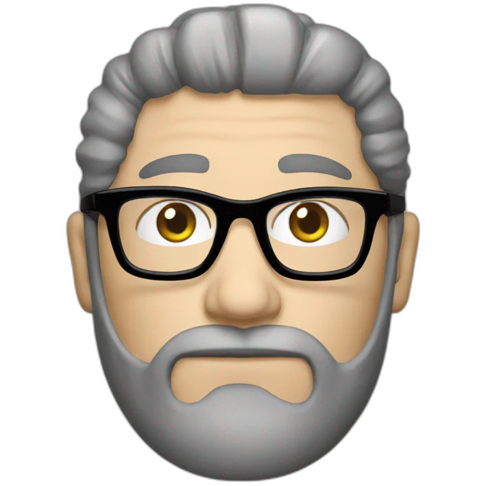 White man whith Cazal Glasses emoji