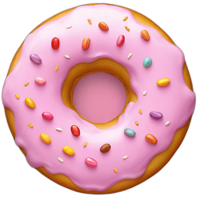 Donut from above Rabbit decoration emoji