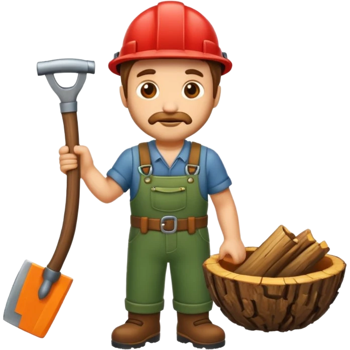 woodcutter emoji